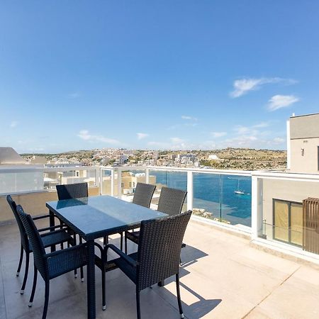 Lux Sea Front Penthouse With Breathtaking Views In St Pauls By 360 Estates Apartment St. Paul's Bay Exterior foto